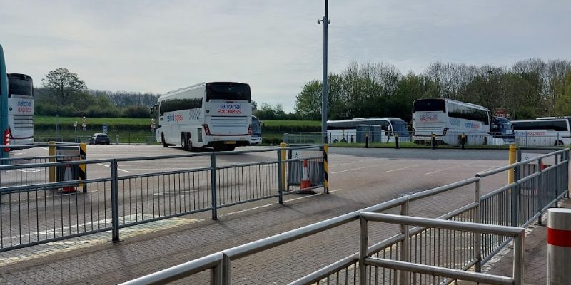 Stansted Airport Coach Station.