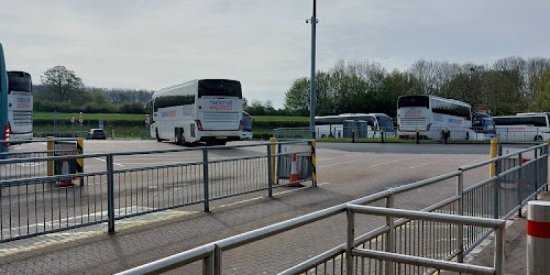 Stansted Airport Coach Station.